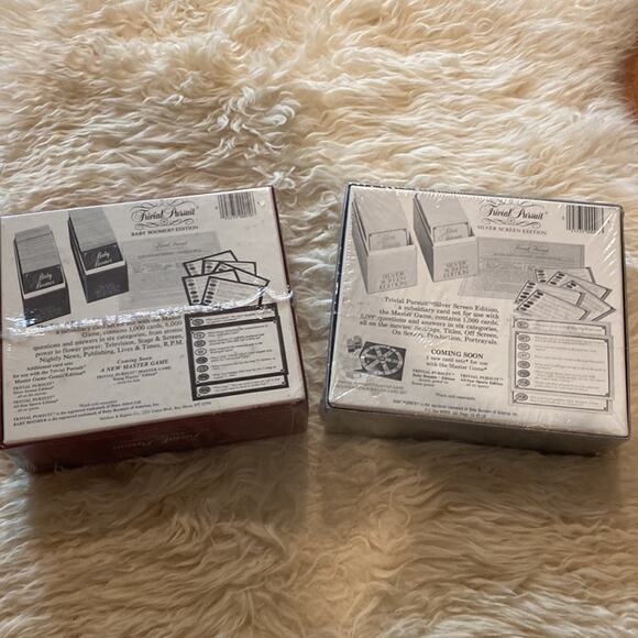 Trivial Pursuit Subsidiary Card Decks: Silver Screen & Baby Boomer Sets NWT - Picture 4 of 6
